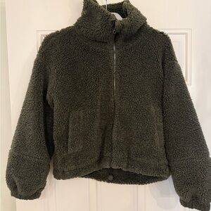 Lululemon full zip Sherpa jacket size 4